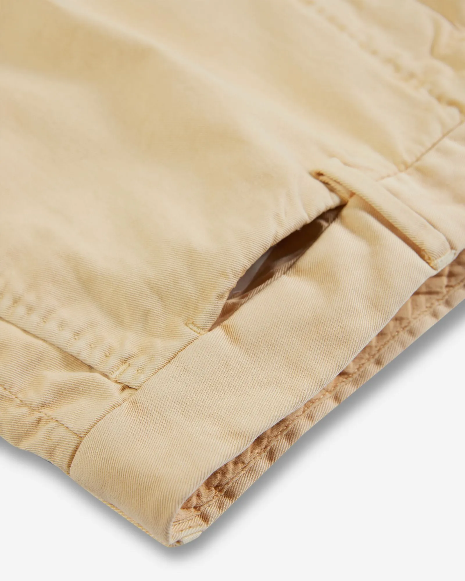 Tapered-fit cotton trousers