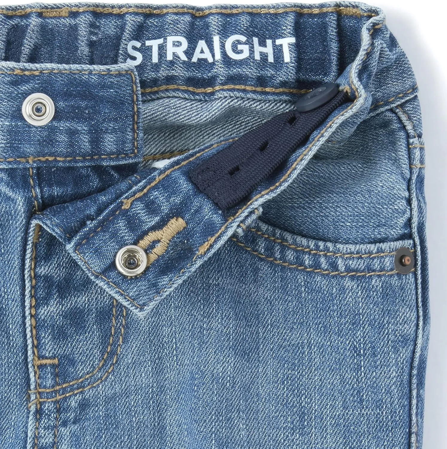 The Children's Place Baby and Toddler Boys' Basic Straight Leg Jeans, Multipack