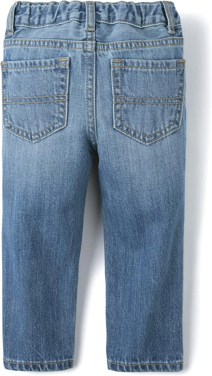 The Children's Place Baby and Toddler Boys' Basic Straight Leg Jeans, Multipack