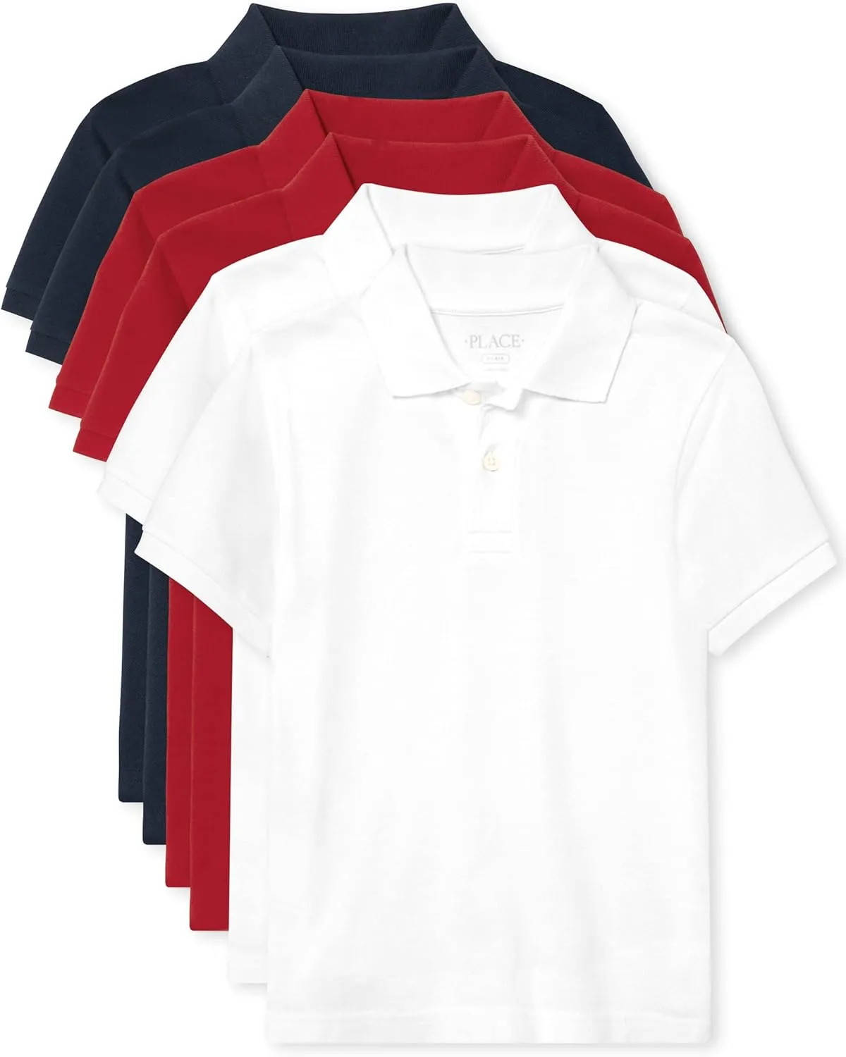 The Children's Place Boys Multipack Short Sleeve Pique Polo