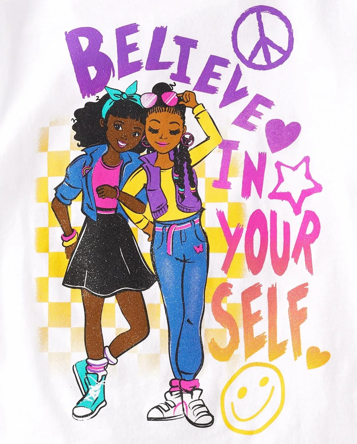 The Children's Place Girls' Kindness, Love, Equality Short Sleeve Graphic T-Shirts, Multipack