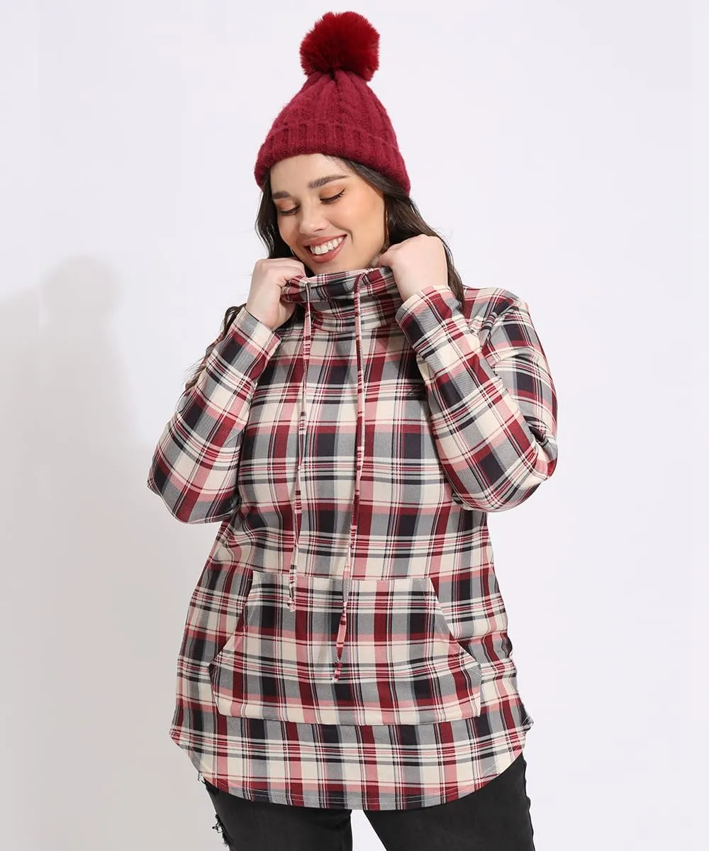 TIYOMI Plus Size Hoodies for Women Color Block Tops Drawstring Hooded Tunic Blouses Pullover T Shirts