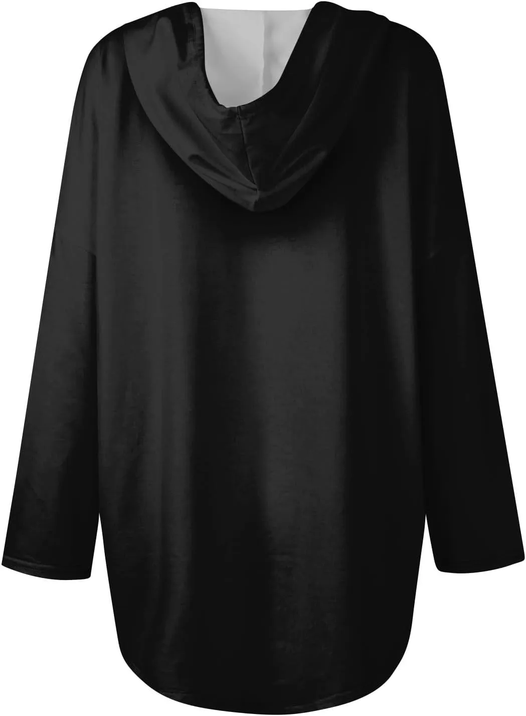 Trendy Hoodie for Women 2024 V Neck Sweatshirt Oversized Long Sleeve Pullover Outfit Drawstring Casual Outwear