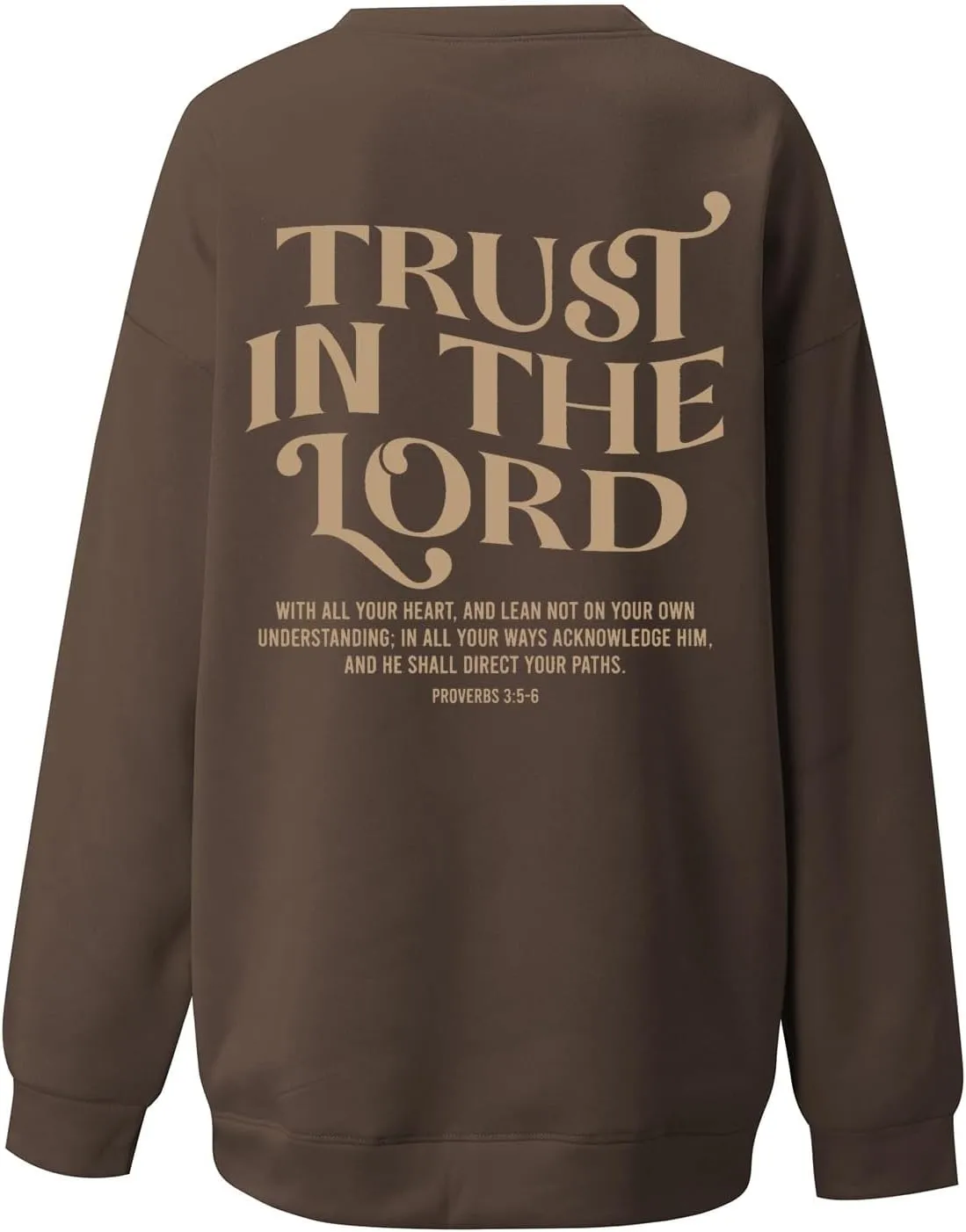 Trust in the Lord Christian Bible Verse Hoodies Jesus Saves Faith Sweatshirt Pullover Tops Harajuku Streetwear
