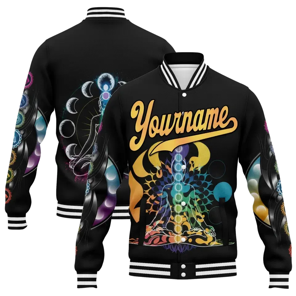 Unique Gift,Personalized Yoga-Theme Jackets, Custom Zen-Inspired Jackets, Unique Prints for Inner Peace Jackets
