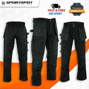 Urban Tactical Cargo Work Pants for Men - Heavy-Duty Knee Pads and Multiple Pockets