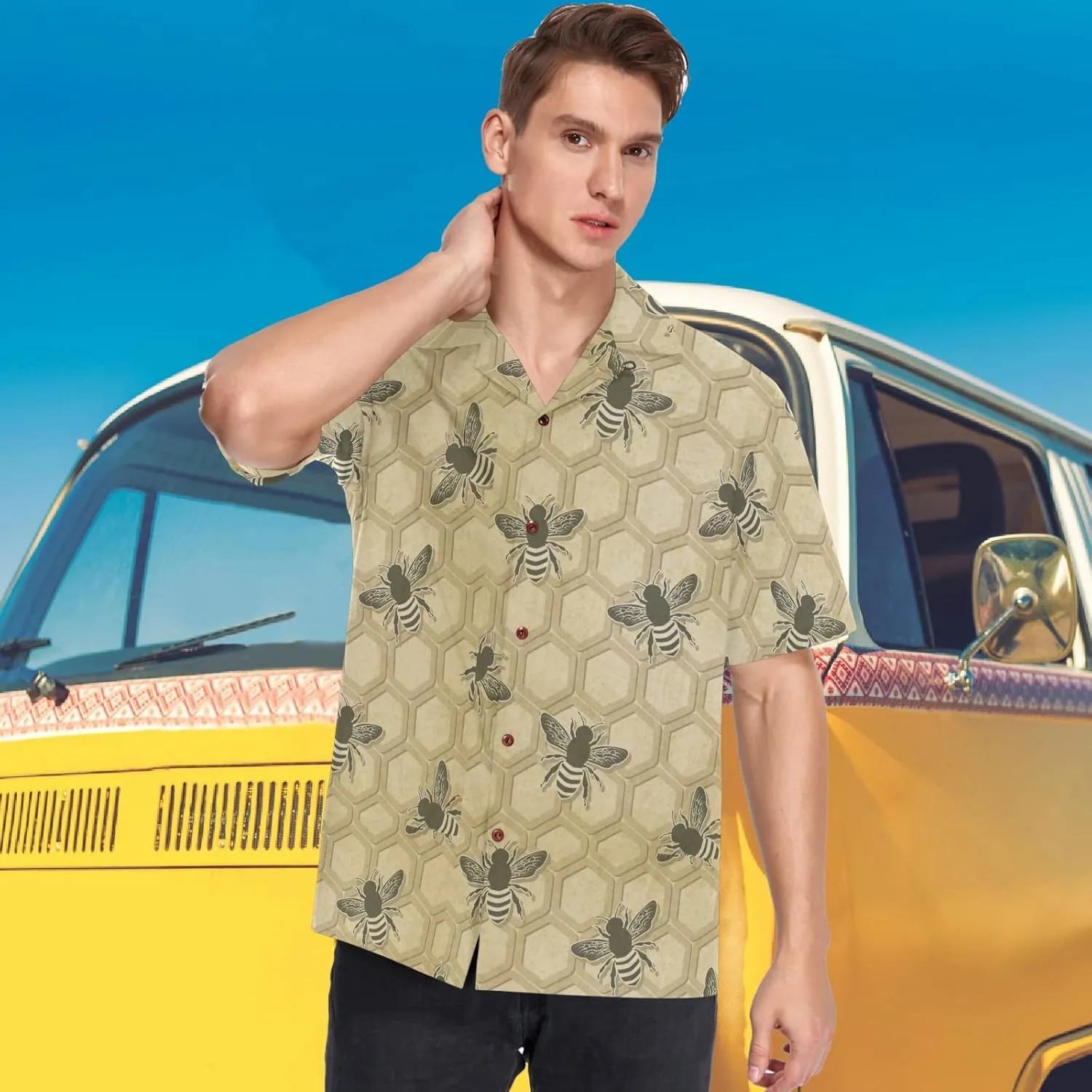 visesunny Hawaiian Shirts for Men Short Sleeve Aloha Beach Shirt Floral Summer Casual Button Down Shirts