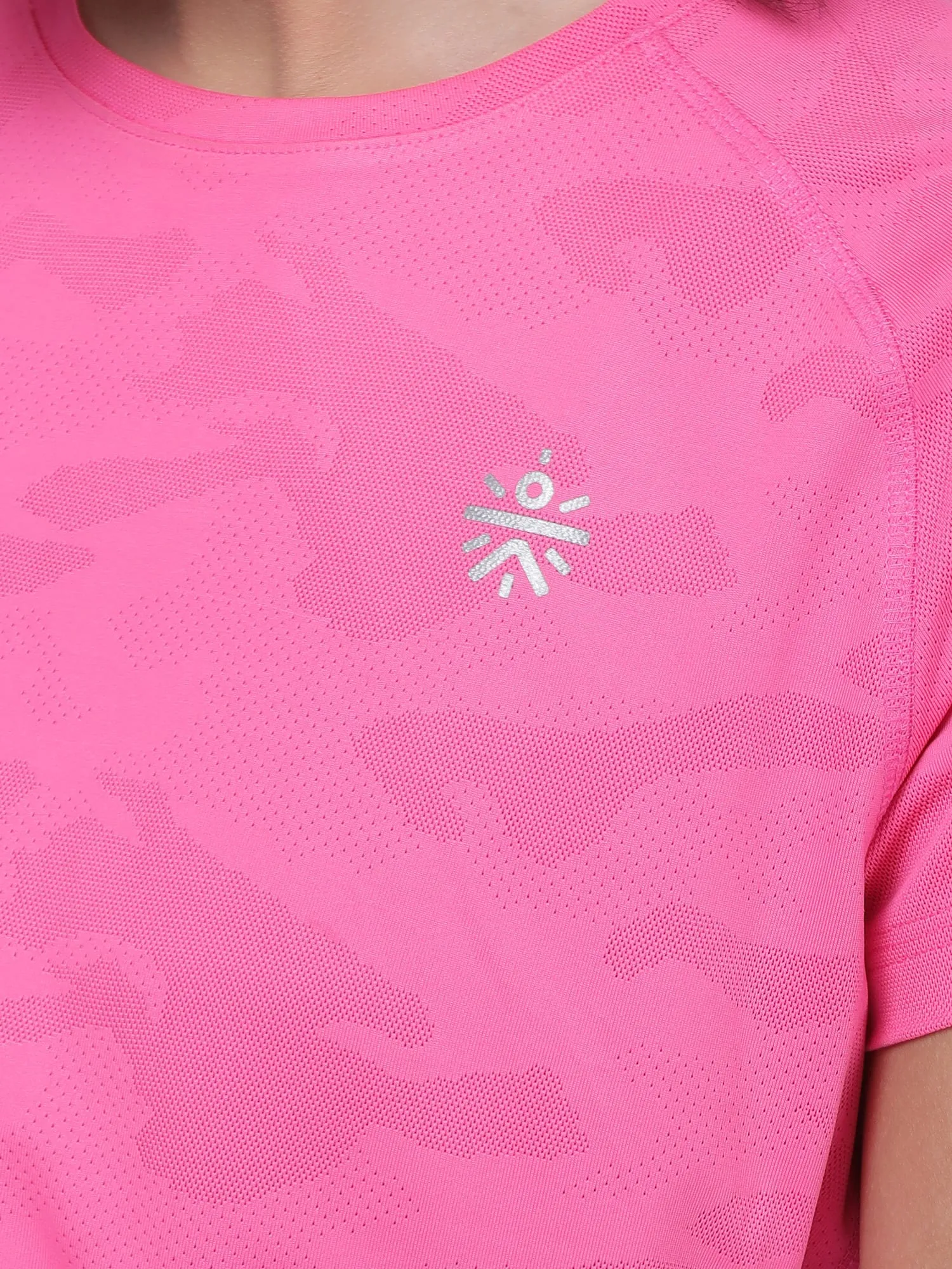 Vital Track Pink Running Relaxed Tee