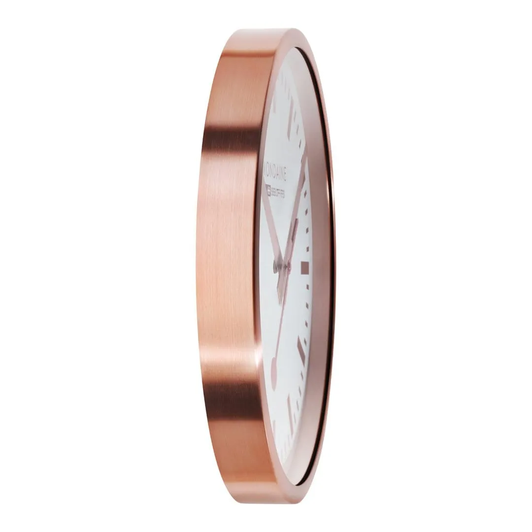 Wall Clock, 40cm, Rose Golden