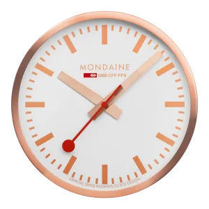 Wall Clock, 40cm, Rose Golden