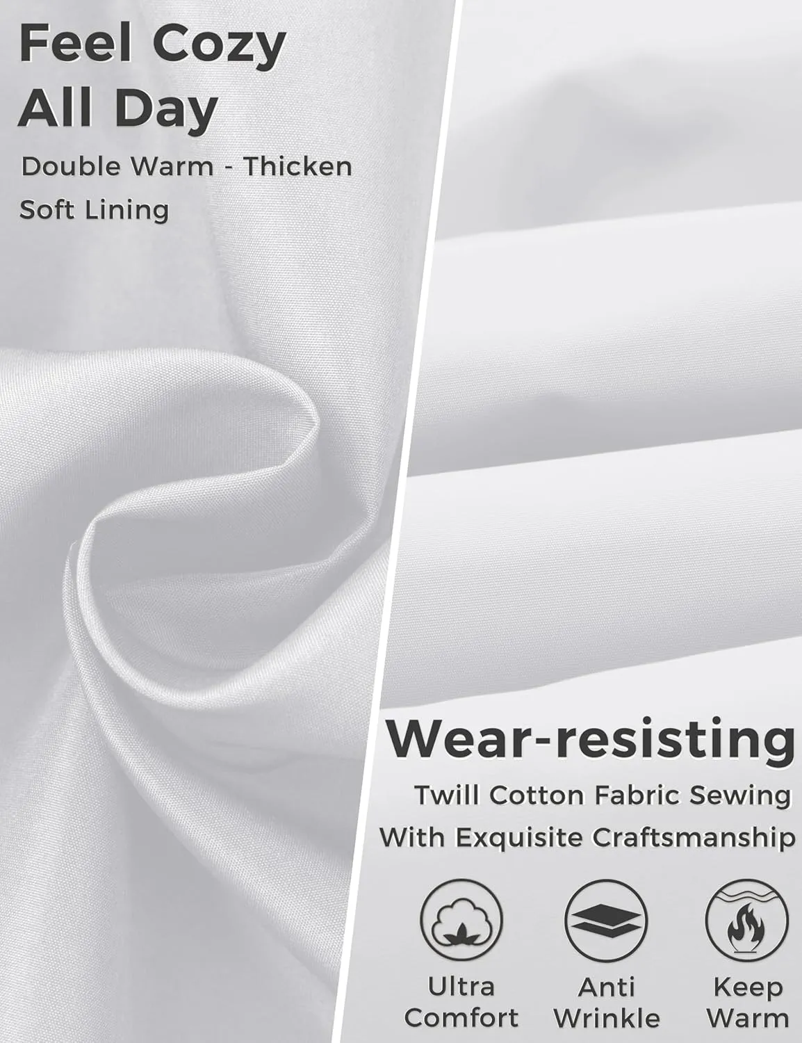 wantdo Men's Quilted Winter Vest Thicken Sleeveless Jacket with Detachable Hood