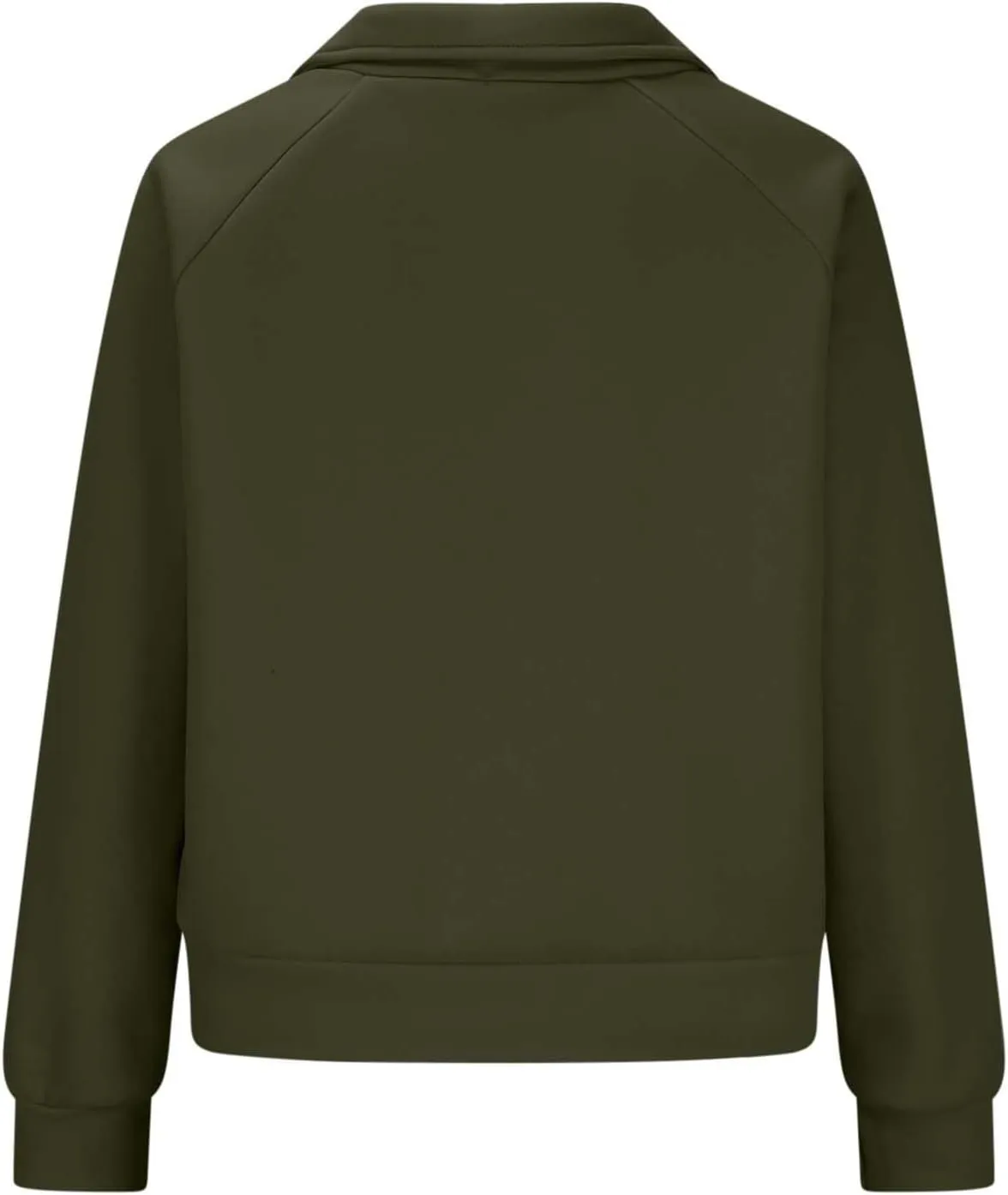Women Half Zip Up Sweatshirts Trendy Long Sleeve Plain Pullover Fall Casual Oversized Tops Winter Comfort Clothes