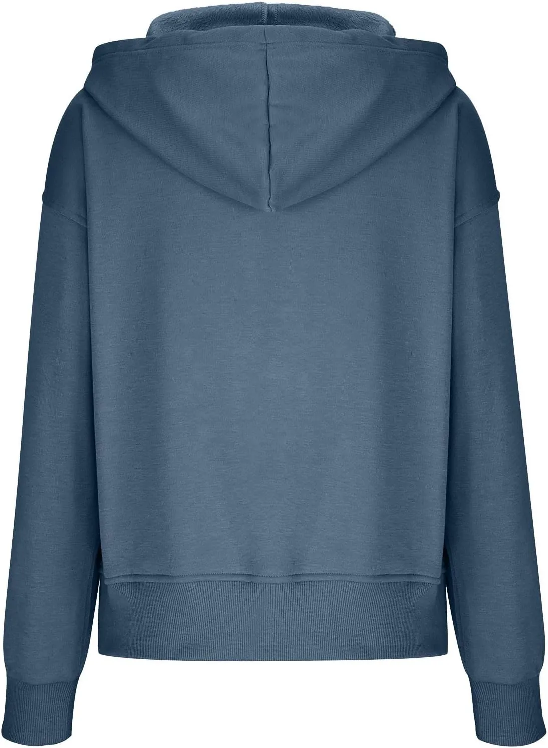 Women Hoodies Casual Long Sleeve Sweatshirt Solid Color Loose Pullover Tops 2023 Plus Size Fall Blouses Shirts