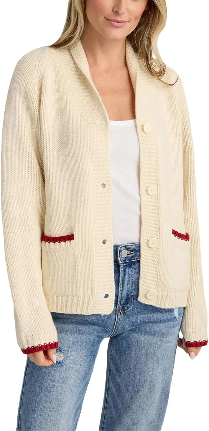 Women Lobster Cardigan Sweater Y2k Long Sleeve Button Down Chunky Knit Top Shirt Fall Winter Jacket Coats