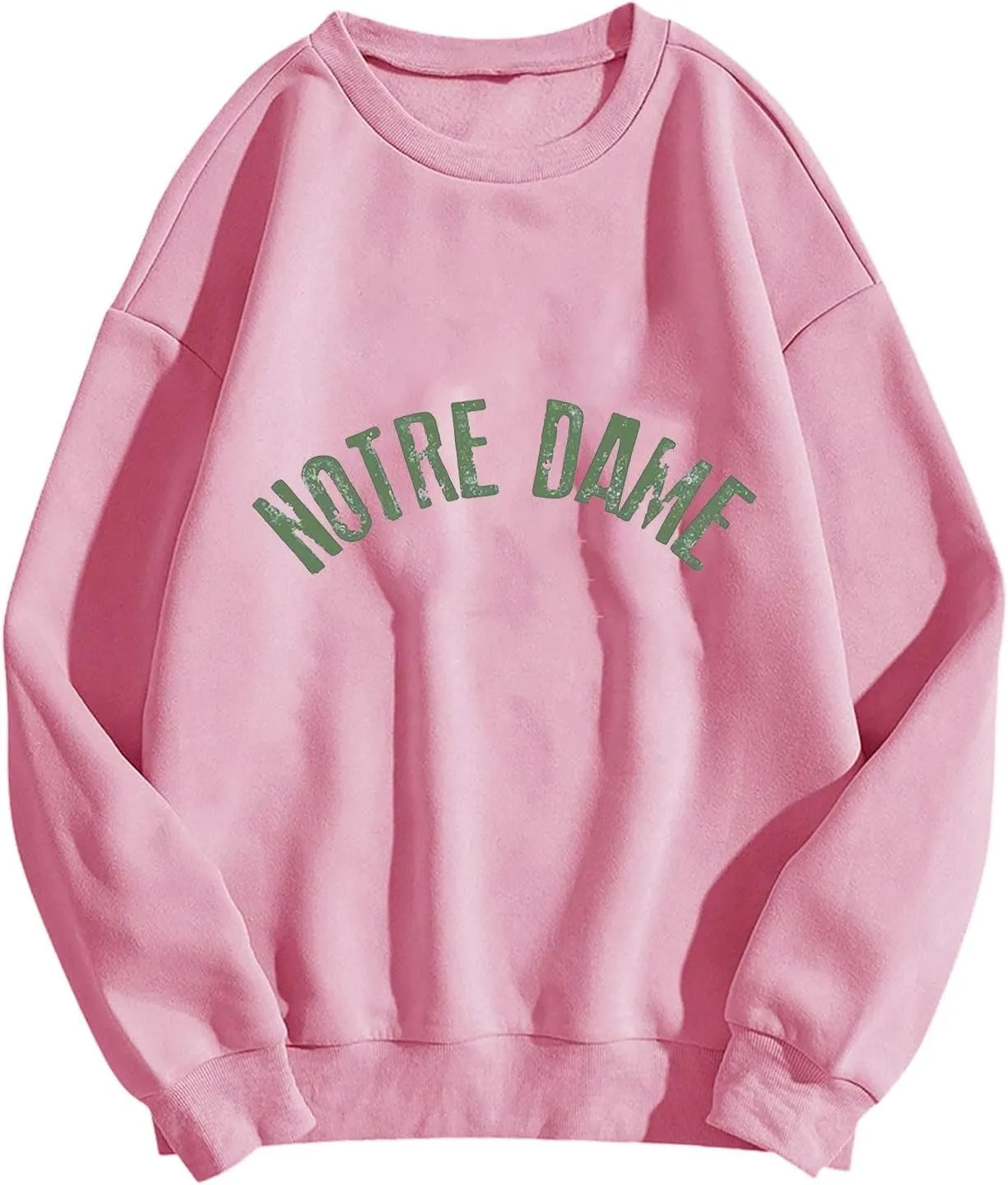 Women Oversized Sweatshirt Hoodies Letter Graphic Print Sweatshirts Casual Long Sleeve Crewneck Shirt Blouses