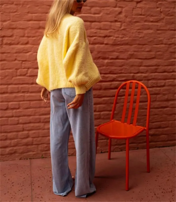 Women Y2k Tie Front Knitted Cardigan Sweater Long Sleeve Open Front Oversized Cardigan Knitwear Tops Streetwear