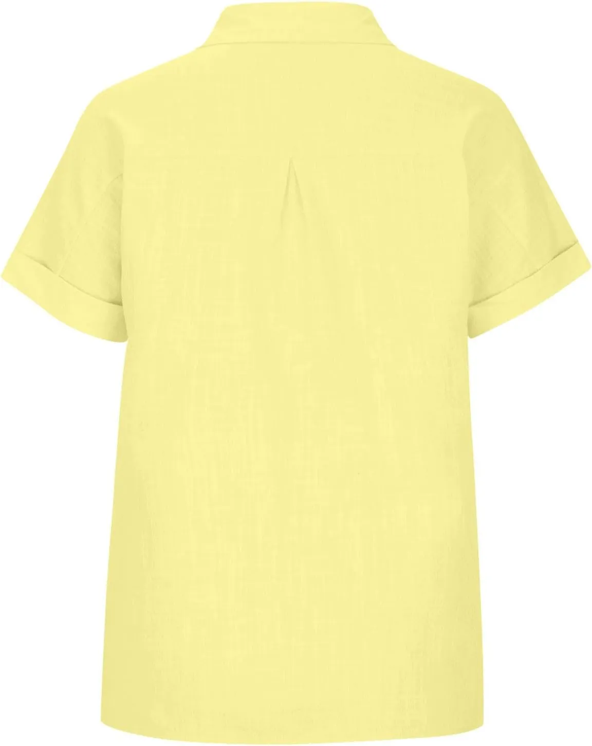 Womens Button Down Shirts Short Sleeve V Neck Casual Tunic Plain Trendy Blouses with Pockets Womens Summer Tops
