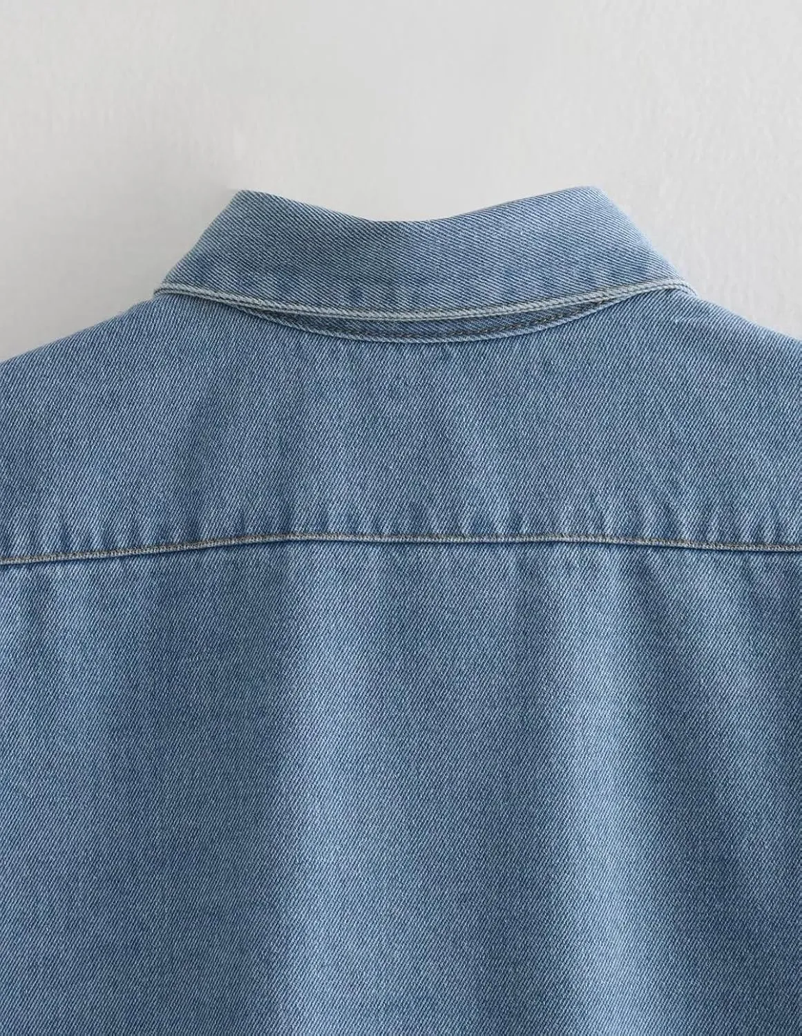 Women's Denim Cropped Jacket Summer Button Down Vest Sleeveless Going Out Tops
