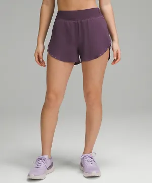 WOMEN'S FAST AND FREE REFLECTIVE HIGH-RISE CLASSIC-FIT 3" SHORT - GRAPE THISTLE