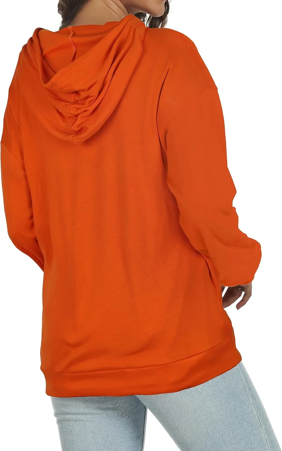 Women's Hoodies Long Sleeve Sweatshirts Drawstring Pullover Tops with Pocket Casual Loose Blouses Tunic
