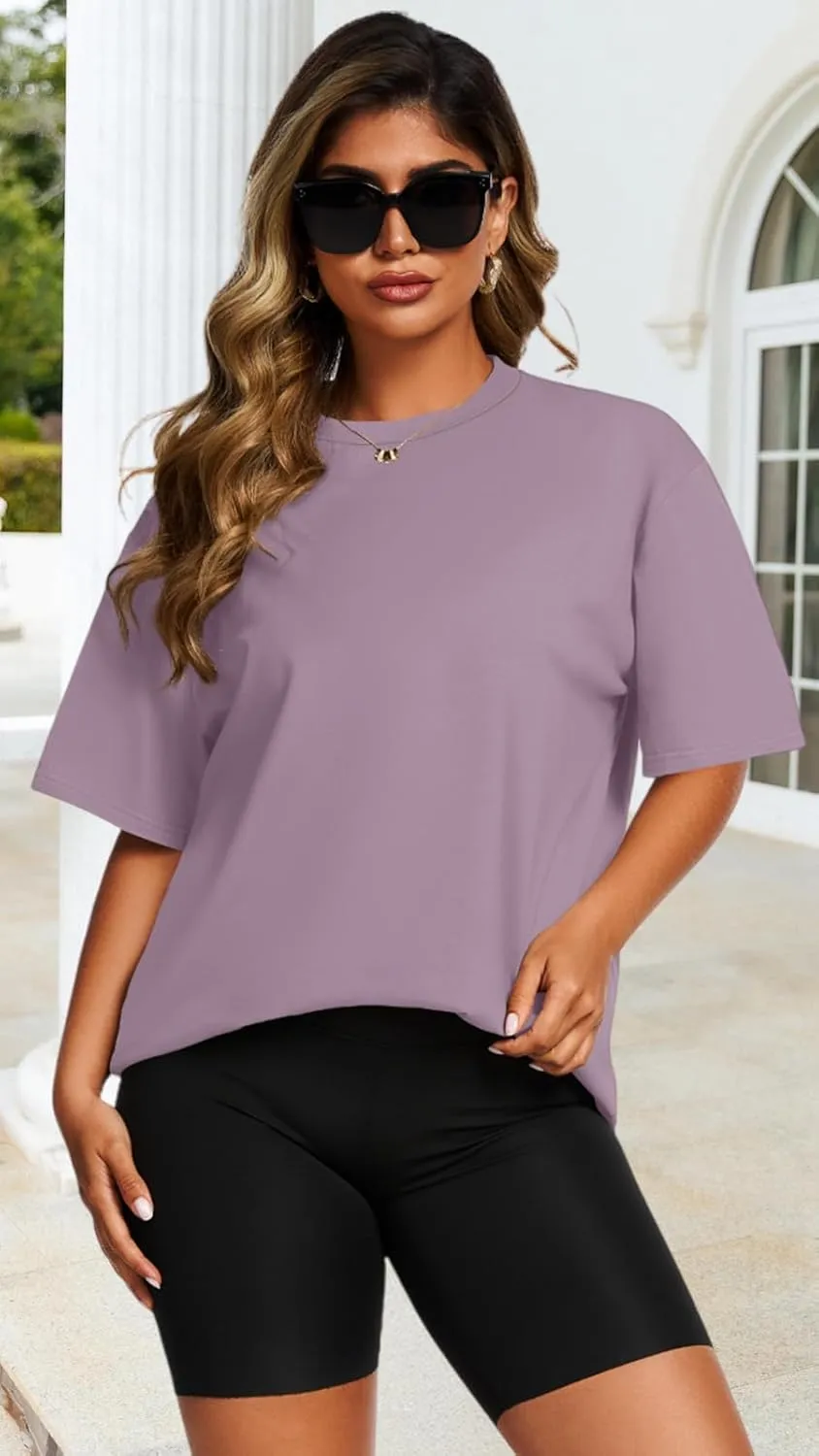 Womens Oversized T Shirts Loose Fit Graphic Tees Summer Casual Short Sleeve Tops