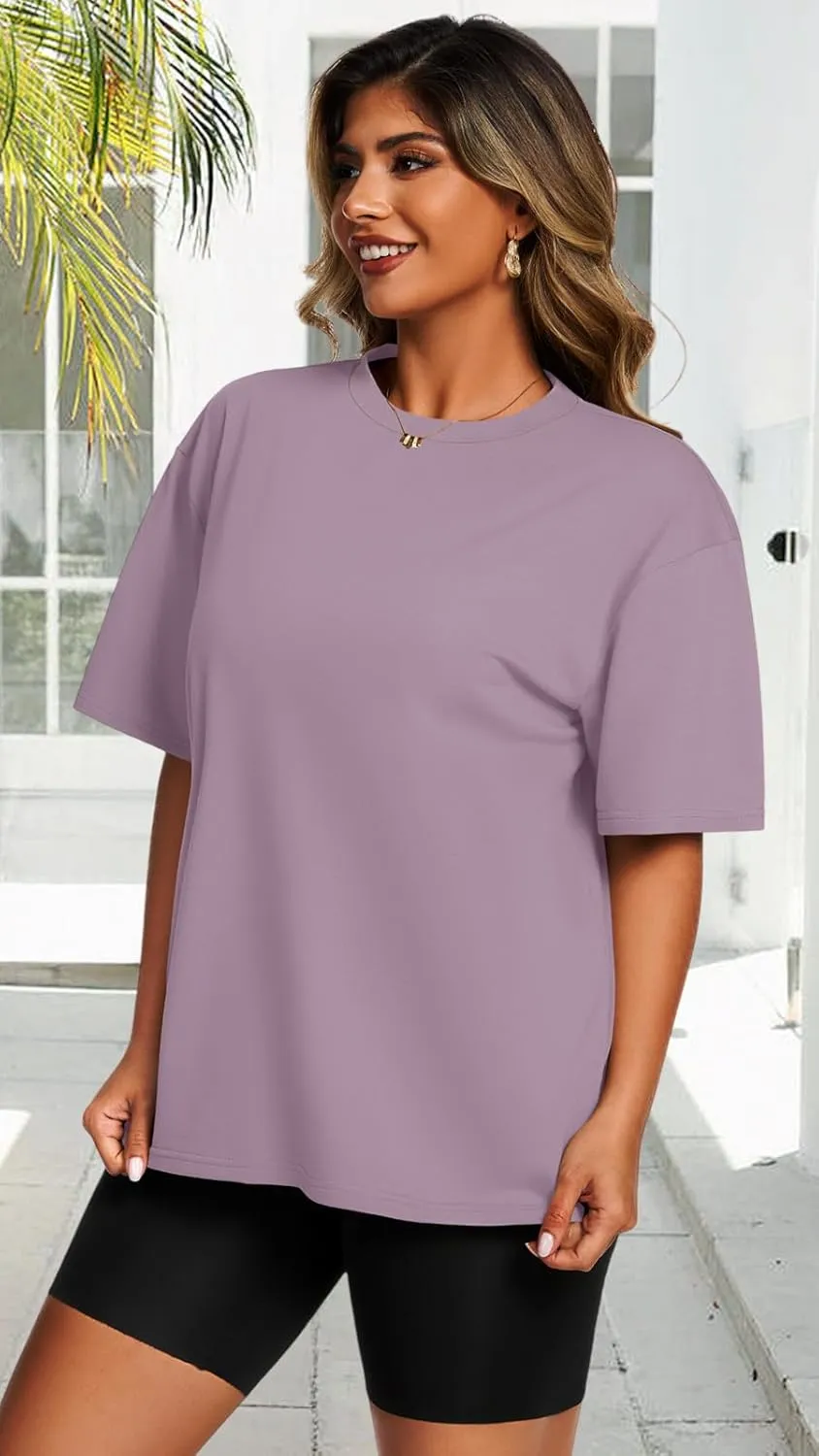 Womens Oversized T Shirts Loose Fit Graphic Tees Summer Casual Short Sleeve Tops