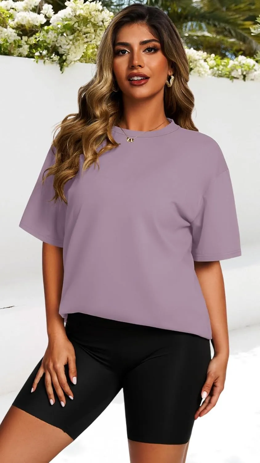 Womens Oversized T Shirts Loose Fit Graphic Tees Summer Casual Short Sleeve Tops