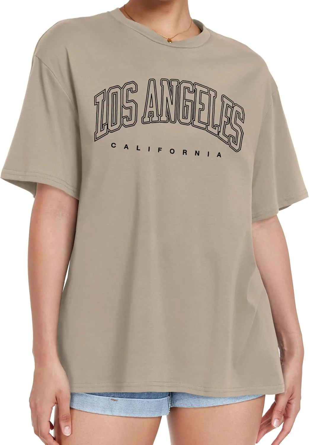 Womens Oversized Tshirt Graphic Tees Crew Neck Summer Short Sleeve Loose Fit Tops