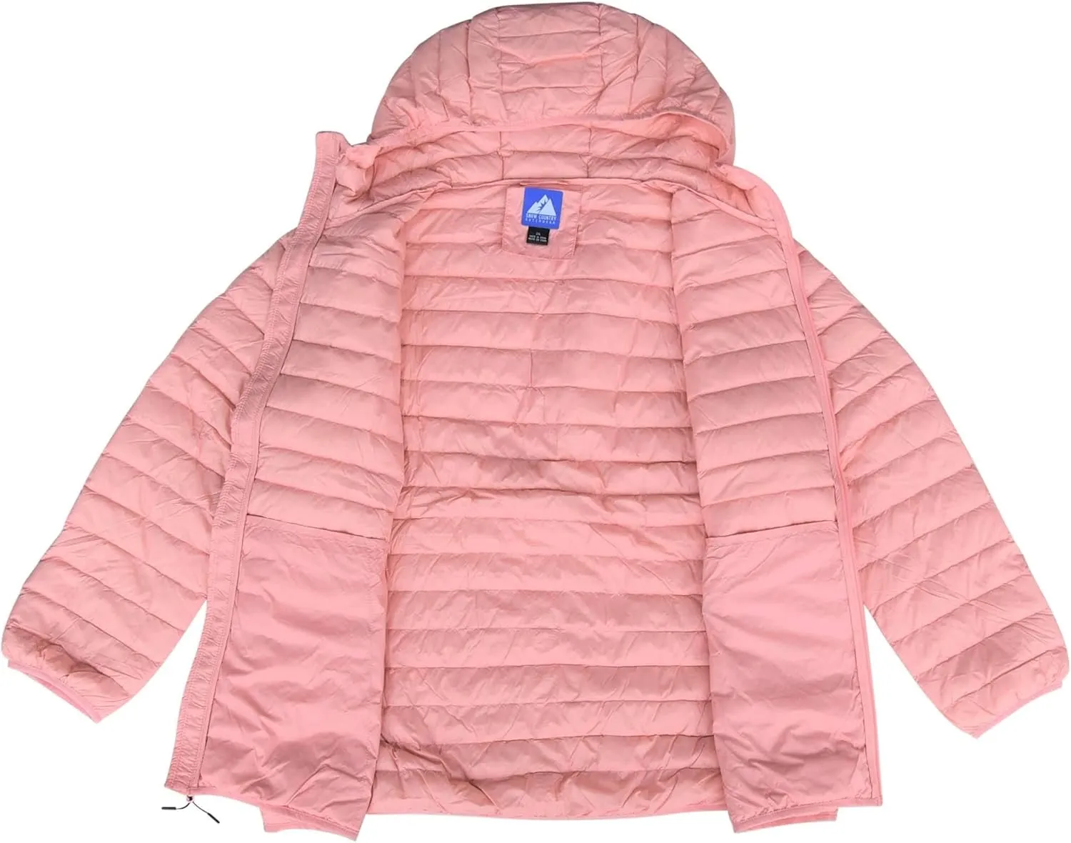 Women's Plus Size Packable Down Jacket 1X-6X Hooded Lightweight Spring Fall Coat