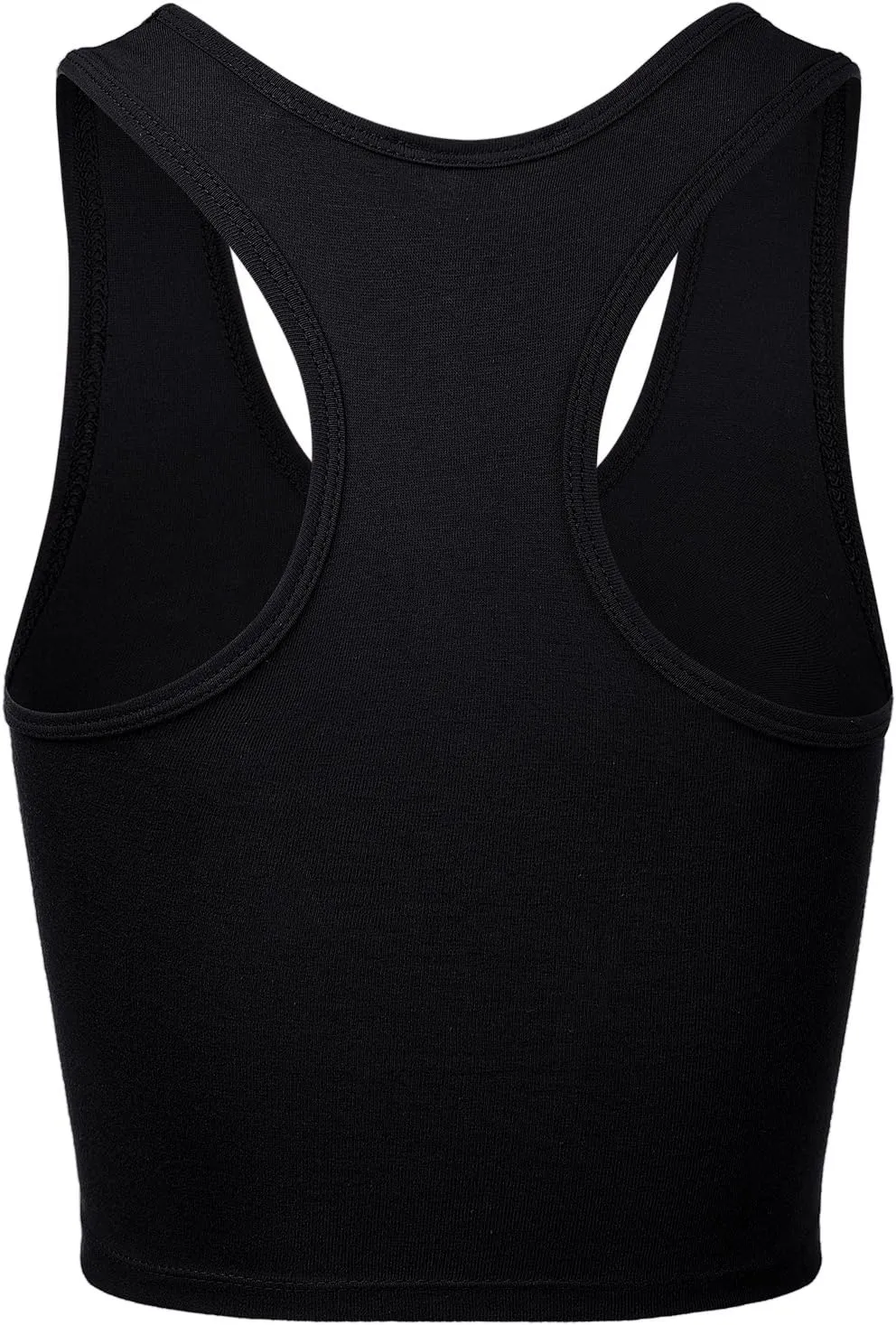 Women's Sleeveless Racerback Crop Camisole Tank Tops Cotton Basic Shirts