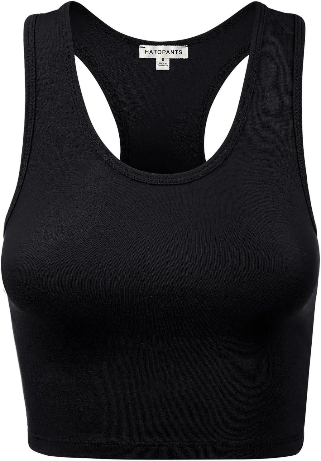 Women's Sleeveless Racerback Crop Camisole Tank Tops Cotton Basic Shirts