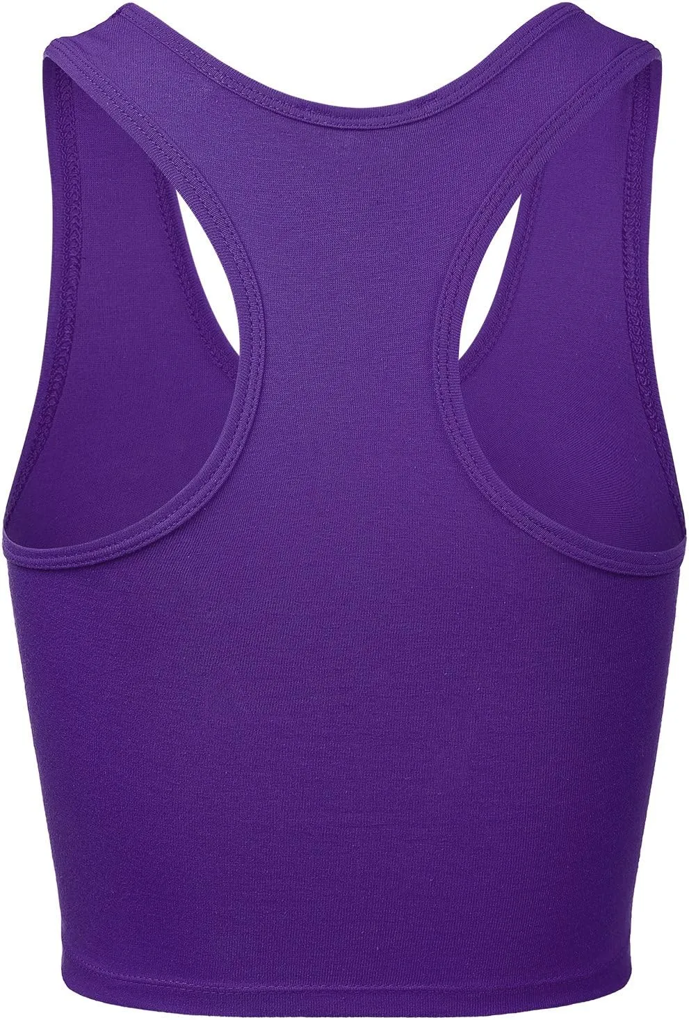 Women's Sleeveless Racerback Crop Camisole Tank Tops Cotton Basic Shirts