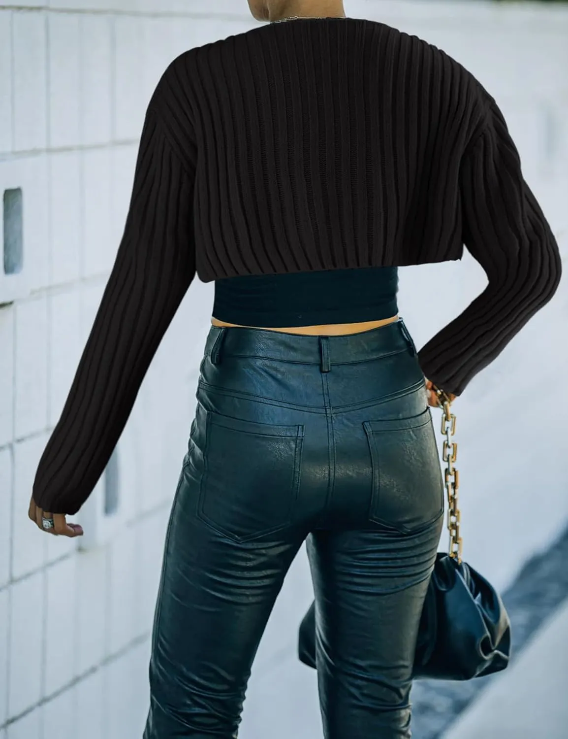 Womens Summer Crop Bolero Cardigan Sweater Long Sleeve Open Front Knit Shrug for Dress 2024
