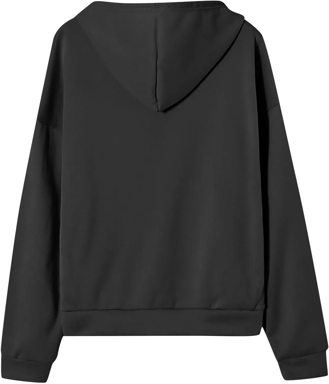 Womens Zip Up Hoodies Casual Long Sleeve Sweatershirts Oversized Drawstring Jackets with Pockets