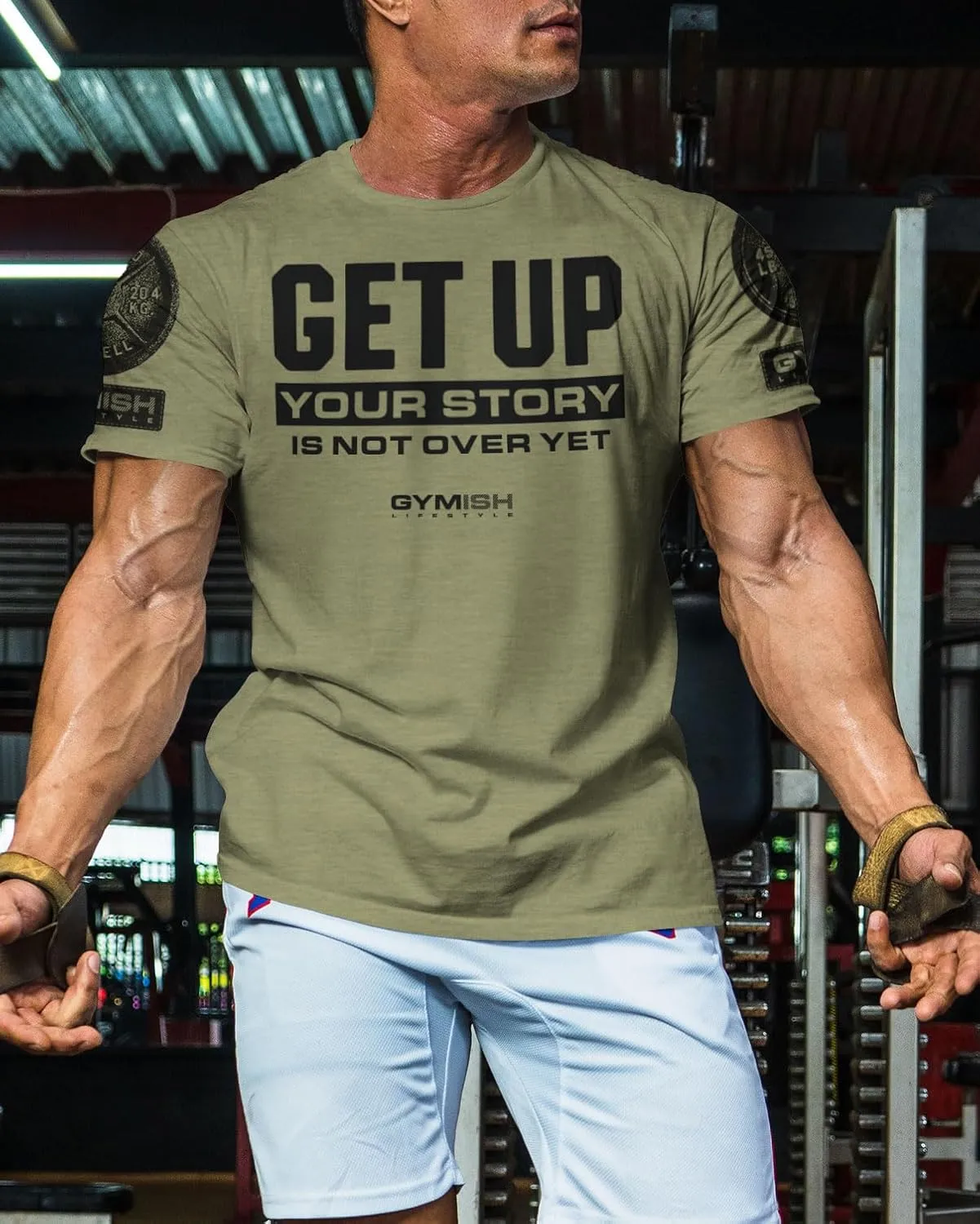 Your Story is Not Over Yet, Get Up Gym Motivational T-Shirts for Men
