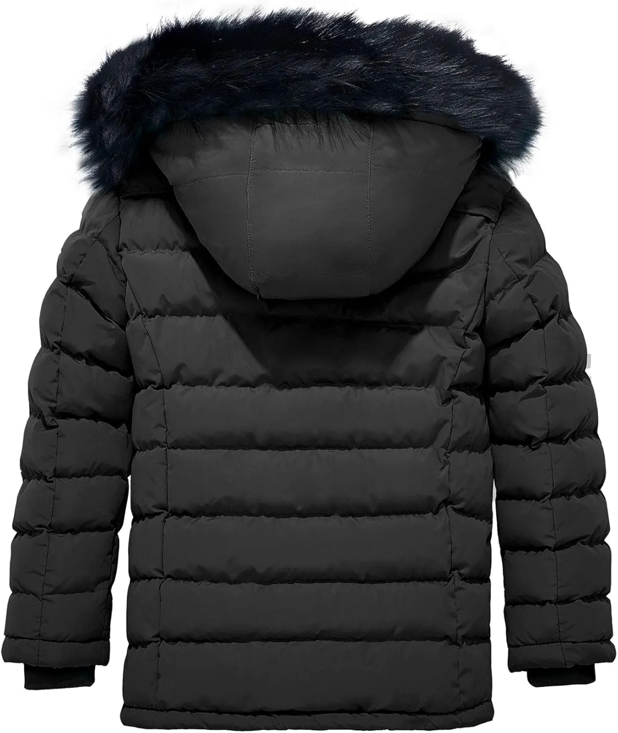 ZSHOW Girls' Puffer Jacket Soft Fleece Lined Warm Hooded Winter Coat