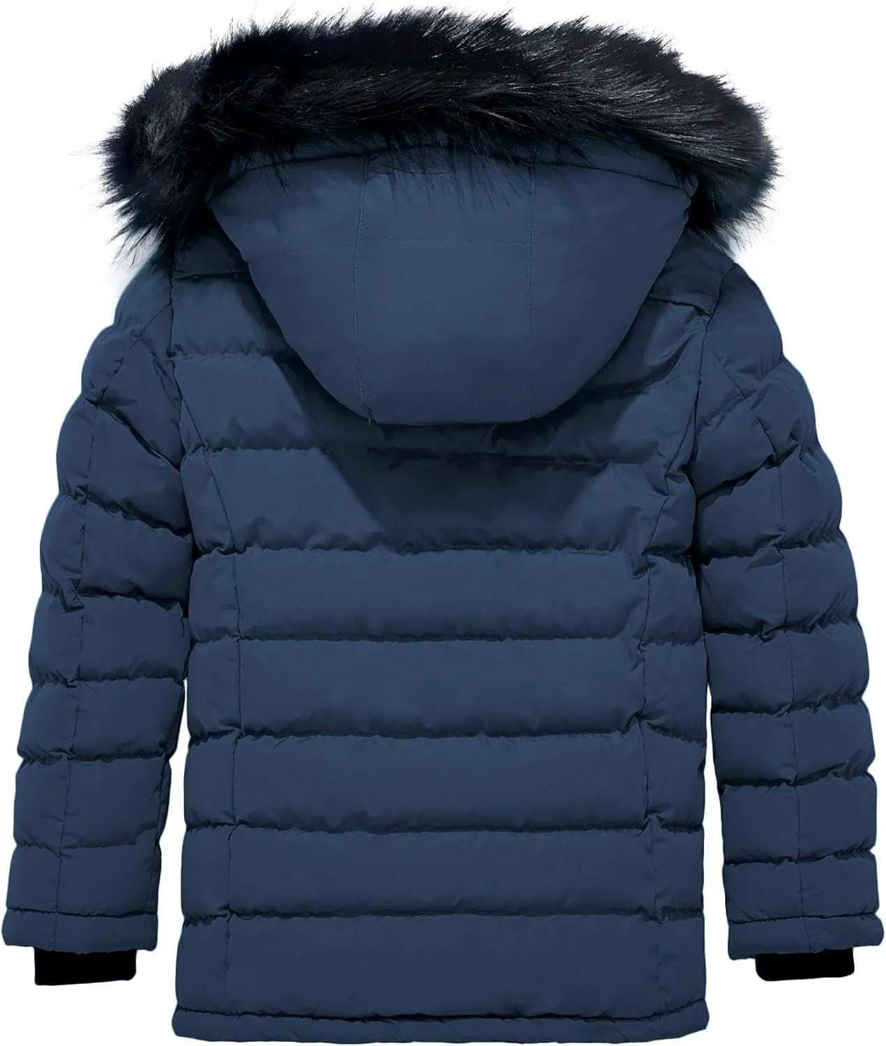 ZSHOW Girls' Puffer Jacket Soft Fleece Lined Warm Hooded Winter Coat