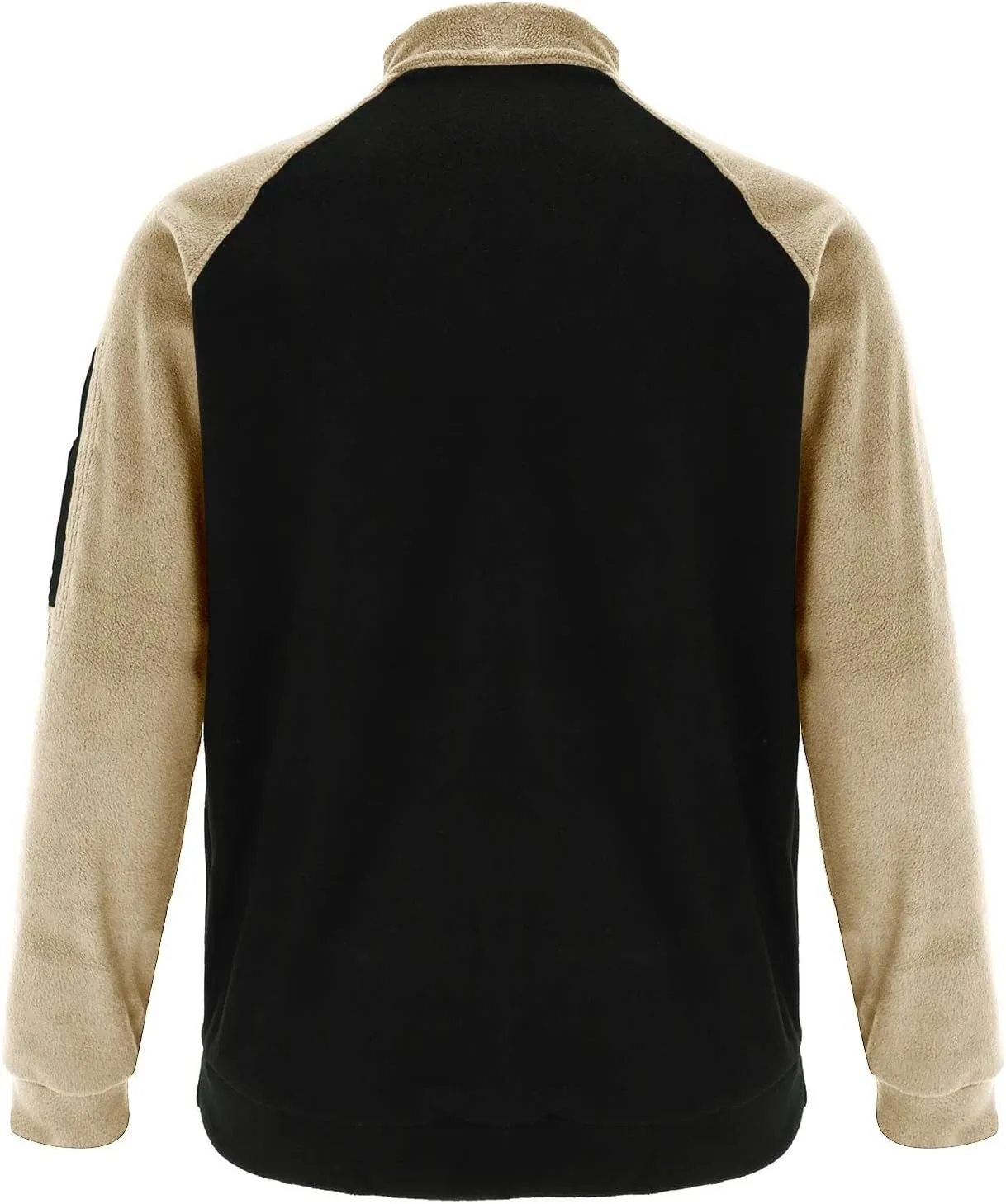 ZYXTIM Mens Tactical Fleece Shirt Jackets Mock Neck Raglan Sleeve Casual Sweatshirts Heavyweight Slim Thicken Hunting Shirts